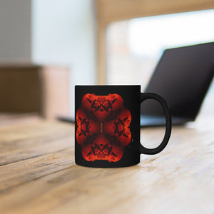 X Skulls Joined Act Black mug 11oz - SkySkull Art