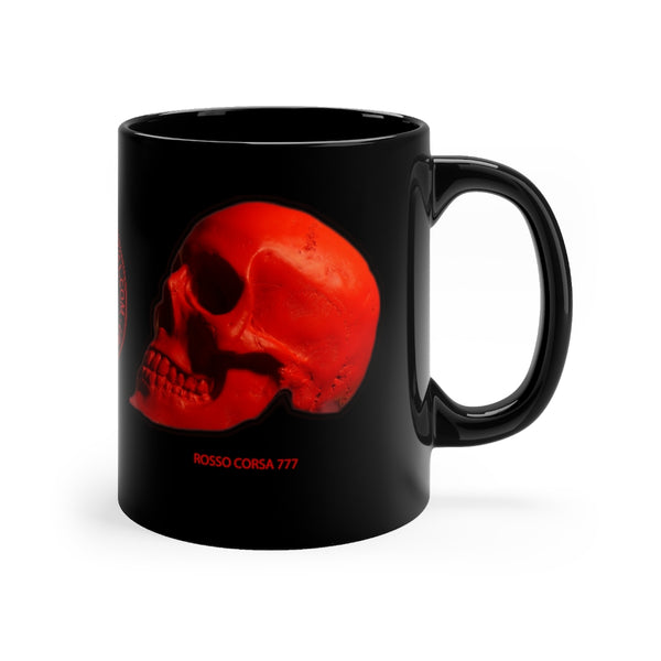 Rosso Corsa Edition Black mug 11oz - SkySkull Art