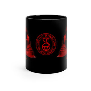 Rosso Corsa Edition Black mug 11oz - SkySkull Art