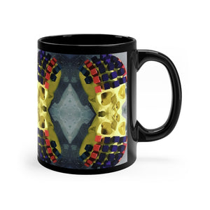 Growth Skull Black mug 11oz - SkySkull Art