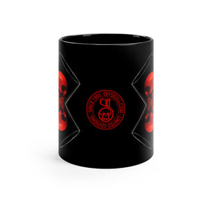 X Skull CRRR Black mug 11oz - SkySkull Art