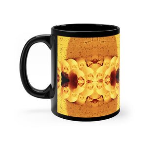 Skull Cluster Black mug 11oz - SkySkull Art