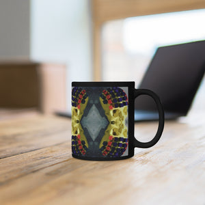 Growth Skull Black mug 11oz - SkySkull Art