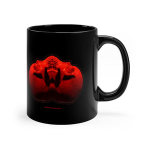 Mothoro Peak Skull Black mug 11oz - SkySkull Art