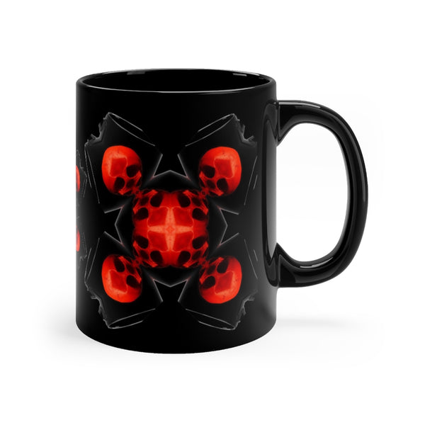 X Skulls Simple Black mug 11oz - SkySkull Art