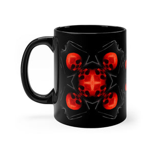 X Skulls Simple Black mug 11oz - SkySkull Art