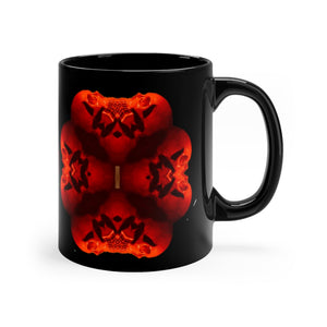 X Skulls Joined Act Black mug 11oz - SkySkull Art