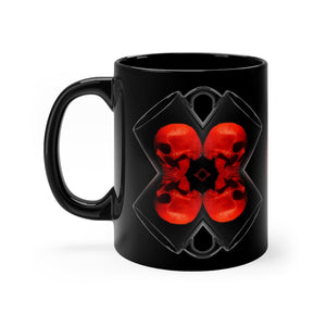 X Skull CRRR Black mug 11oz - SkySkull Art