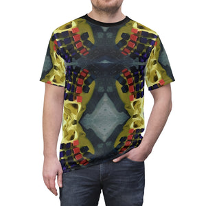 The Shield      Unisex All Over Printed Cut & Sew Tee - SkySkull Art