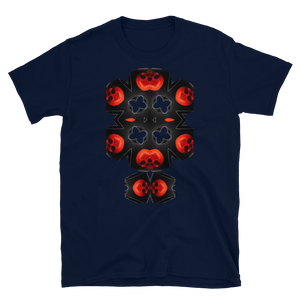 X Skull Cluster  Unisex T-Shirt Printed on Front + Logo on Back - SkySkull Art