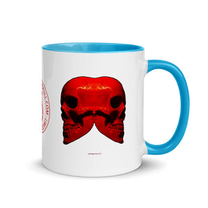 Left Right Skull 333 Mug with Color - SkySkull Art