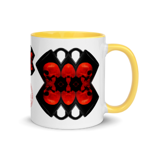 X Skull Bells Mug with Color 11oz - SkySkull Art