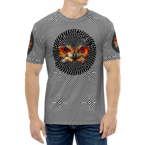 Owl Eyes See Skull  Extra Hypnotic Style  AOP T-shirt - SkySkull Art