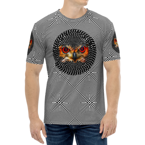 Owl Eyes See Skull  Extra Hypnotic Style  AOP T-shirt - SkySkull Art