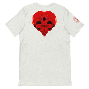 Heart Skull 737 Printed on Front, Back + Right Sleeve ,Unisex - SkySkull Art