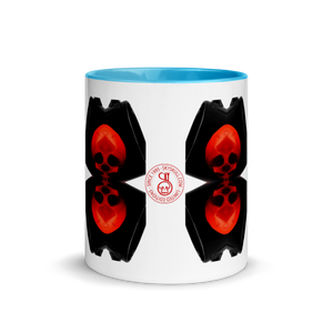 Up Down We Are Skulls Mug with Color 11oz - SkySkull Art