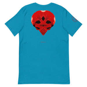 Heart Skull 737 Printed on Front, Back + Right Sleeve ,Unisex - SkySkull Art