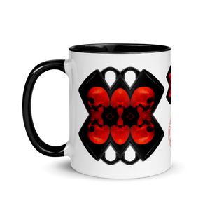 X Skull Bells Mug with Color 11oz - SkySkull Art