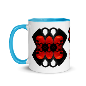 X Skull Bells Mug with Color 11oz - SkySkull Art