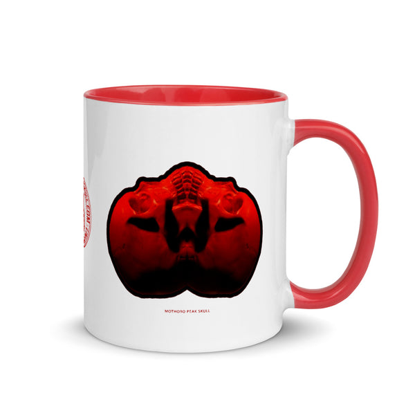 Mothoro Peak Skull Mug with Color 11oz - SkySkull Art