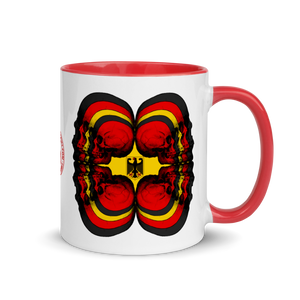 Skull World German Flag Mug with Color 11oz - SkySkull Art