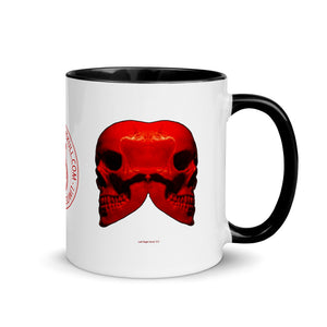 Left Right Skull 333 Mug with Color - SkySkull Art