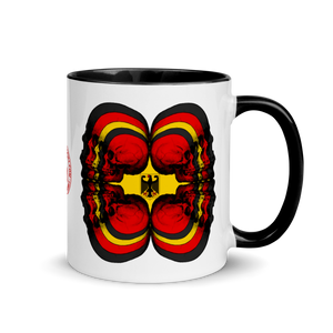 Skull World German Flag Mug with Color 11oz - SkySkull Art