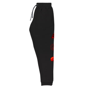 Rosso Corsa Edition Printed on both legs.,Unisex Joggers - SkySkull Art