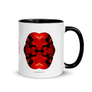 Quadruple Skull Cluster Mug with Color 11oz - SkySkull Art