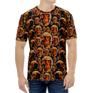 It's Almost Alive Skull Wall 333 AOP T-shirt - SkySkull Art