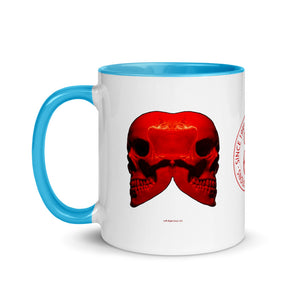 Left Right Skull 333 Mug with Color - SkySkull Art