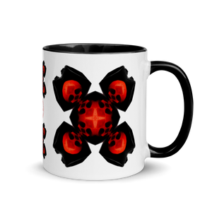 X Skulls Simple Mug with Color 11oz - SkySkull Art