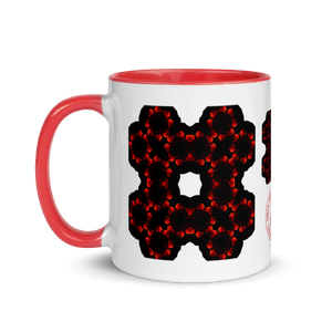 X Skull Flower Mug with Color 11oz - SkySkull Art