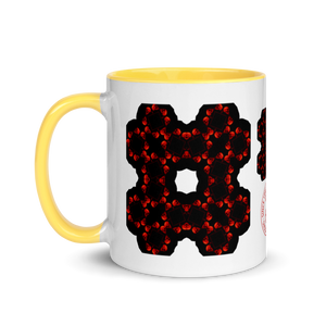 X Skull Flower Mug with Color 11oz - SkySkull Art