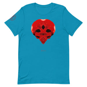 Heart Skull 737 Printed on Front, Back + Right Sleeve ,Unisex - SkySkull Art