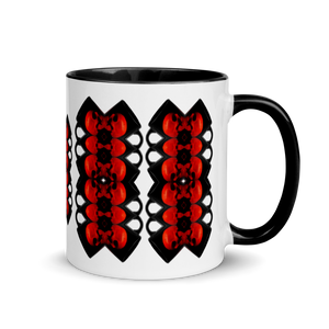 X Skulls Spine Mug with Color 11oz - SkySkull Art