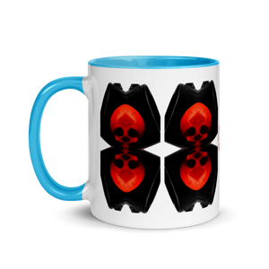 Up Down We Are Skulls Mug with Color 11oz - SkySkull Art