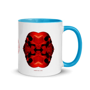 Quadruple Skull Cluster Mug with Color 11oz - SkySkull Art