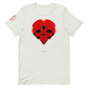 Heart Skull 737 Printed on Front, Back + Right Sleeve ,Unisex - SkySkull Art