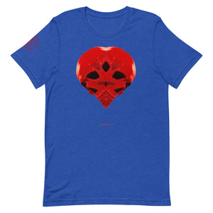 Heart Skull 737 Printed on Front, Back + Right Sleeve ,Unisex - SkySkull Art