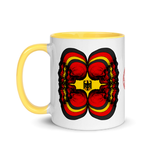 Skull World German Flag Mug with Color 11oz - SkySkull Art