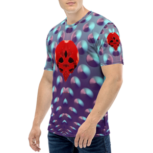 Super Heart Protector Dot  AOP T-shirt - SkySkull Art