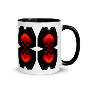 Up Down We Are Skulls Mug with Color 11oz - SkySkull Art