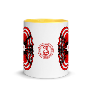 Skull World Canadian Flag Mug with Color 11oz - SkySkull Art