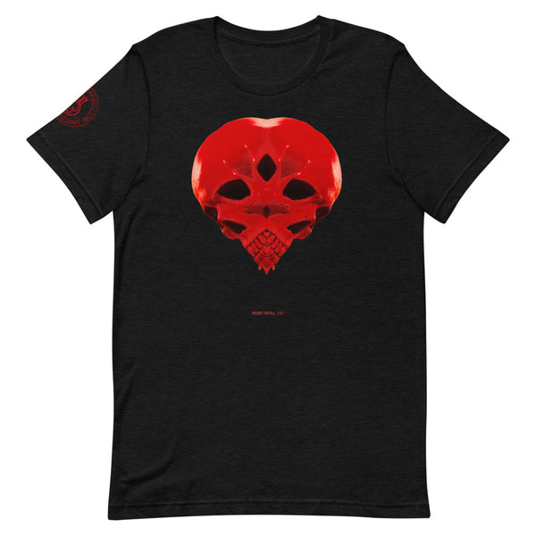 Heart Skull 737 Printed on Front, Back + Right Sleeve ,Unisex - SkySkull Art