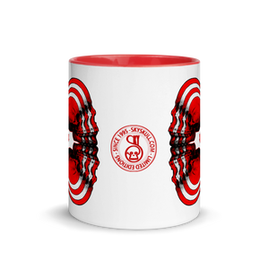 Skull World Canadian Flag Mug with Color 11oz - SkySkull Art