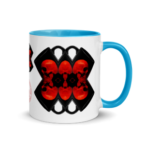 X Skull Bells Mug with Color 11oz - SkySkull Art