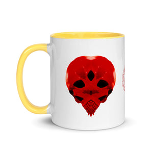 Heart Skull 737 Mug with Color 11oz - SkySkull Art