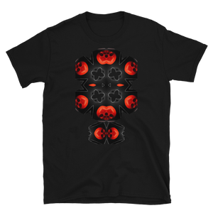 X Skull Cluster  Unisex T-Shirt Printed on Front + Logo on Back - SkySkull Art