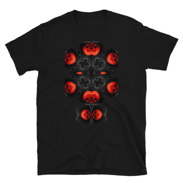 X Skull Cluster  Unisex T-Shirt Printed on Front + Logo on Back - SkySkull Art